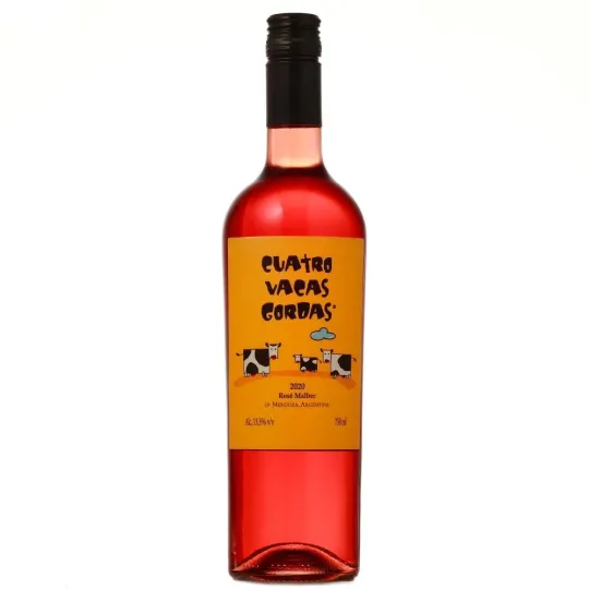 VINO MALBEC ROSE ORGANICO 4 VACAS GORDAS X 750ML (CALIGIORE)